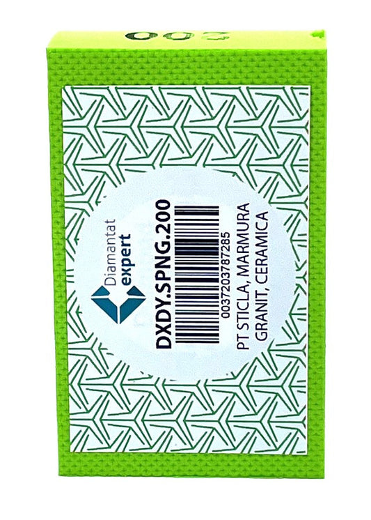 Burete diamantat pt. slefuiri / finisari - # 200 - granit, piatra, portelan, sticla 90x55mm Super Premium - DXDY.SPNG.200