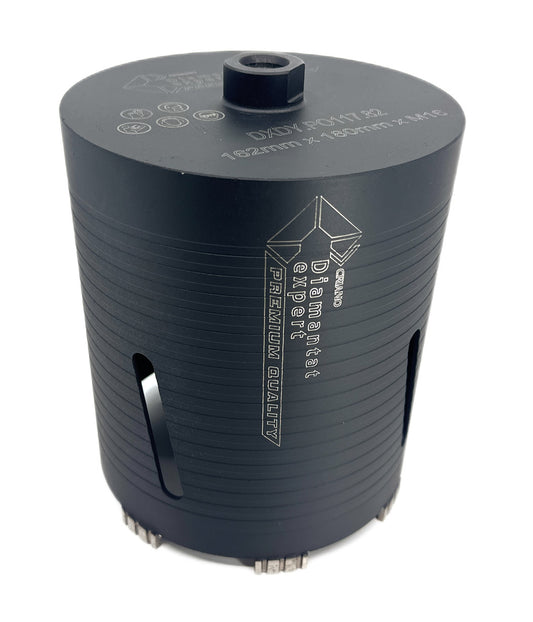 Carota diamantata PREMIUM ø172mm x 180mm x M16 pentru gaurire Beton armat, Zidarie, Granit - DXDY.P0117.172