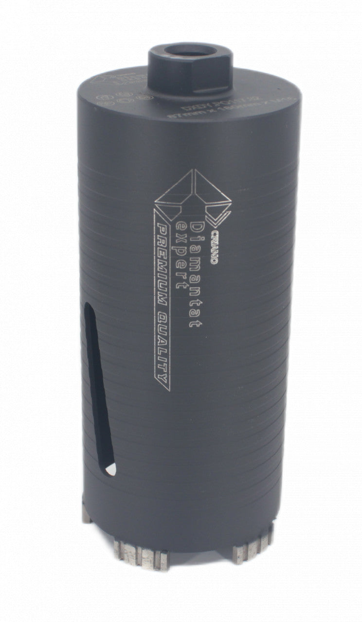 Carota diamantata PREMIUM ø87mm x 180mm x M16 pentru gaurire Beton armat, Zidarie, Granit - DXDY.P0117.87