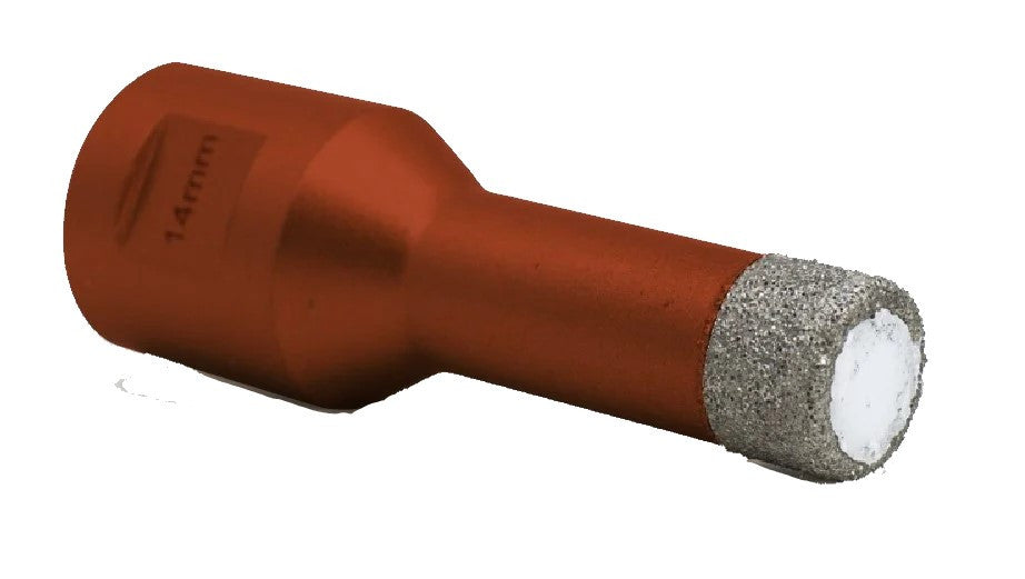 Carota diamantata pt. gresie portelanata & piatra - diam. 12mm -cu ceara- Profesional Standard - DXDY.REDrill.12