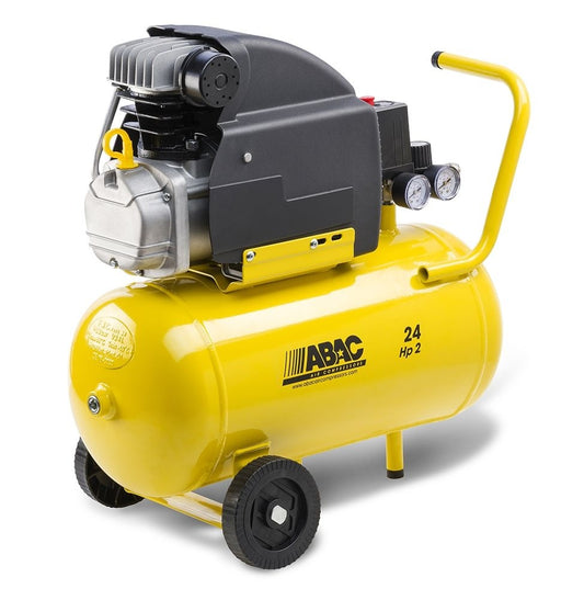 Compresor de aer cu piston - 1.5 kW, 190 L/min, 8 bari - Rezervor 24 Litri - ABAC-POLE-POSITION-B20-BASELINE