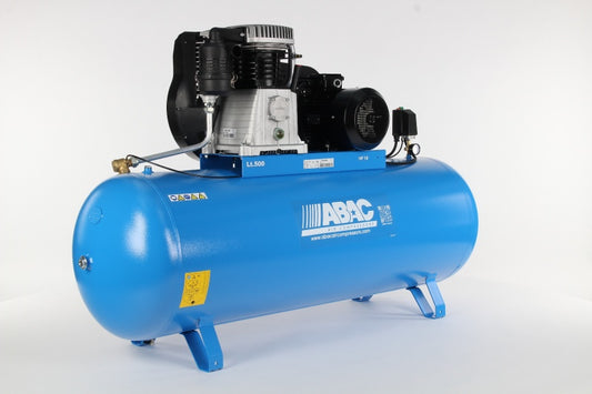Compresor de aer cu piston - 400V, 7.5 kW, 1210 L/min, 15 bari - Rezervor 500 Litri - ABAC-PRO-B7000-500-FT10-15B