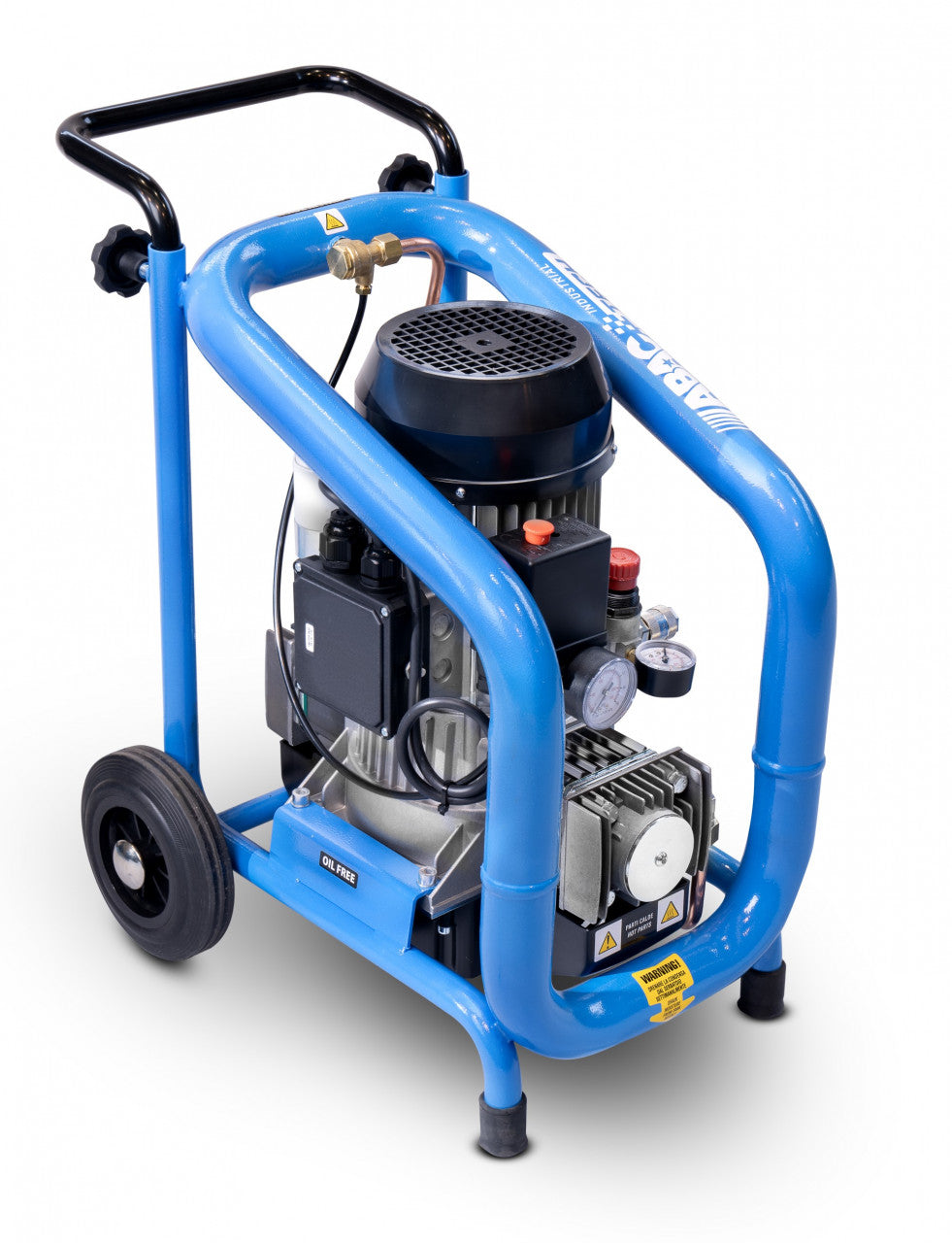 Compresor de aer cu piston fara ulei, silentios - 2.2 kW, 330 L/min, 10 bari - Rezervor 3 litri - ABAC-ATF-S-3-3-10-230/1/50CE