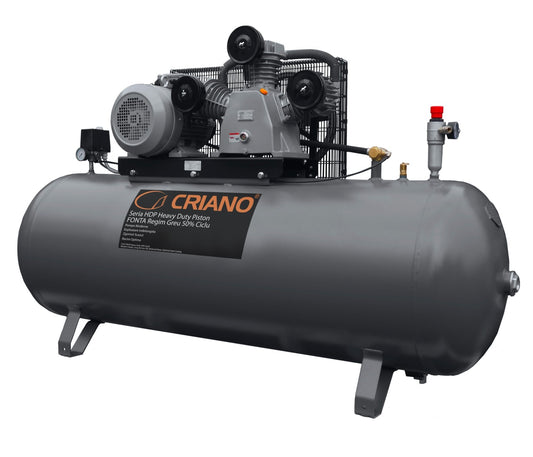 Compresor de aer HEAVY-DUTY Profesional cu piston 7.5CP, 900 L/min, 10bar - Rezervor 500 litri - CNO-HDP900-500
