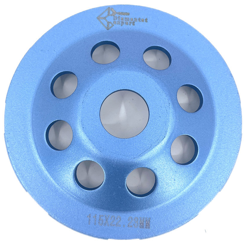 Disc cupa diamantata pentru slefuire Beton/Abrazive 115x22,2mm Standard Profesional - BlueLine - DXDY.BLEC.115