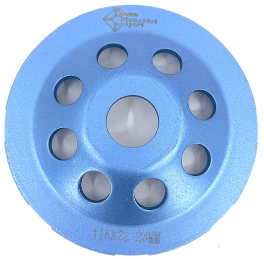 Disc cupa diamantata pentru slefuire Beton/Abrazive 115x22,2mm Standard Profesional - BlueLine - DXDY.BLEC.115