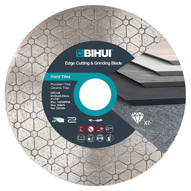 Disc Diamantat pt. taiat si slefuit 125x22.23 (mm) Super Premium - BIHUI-DPE125