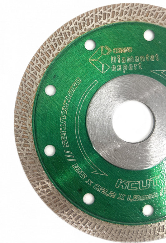 Disc DiamantatExpert KCUT pt. Portelan dur, Placi dure, Ceramica dura, 125x22.2 (mm) Premium - DXDY.KCUT.125