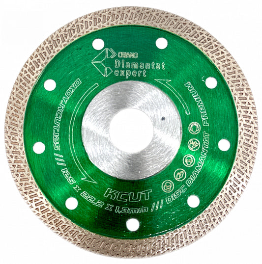 Disc DiamantatExpert KCUT pt. Portelan dur, Placi dure, Ceramica dura, 125x22.2 (mm) Premium - DXDY.KCUT.125
