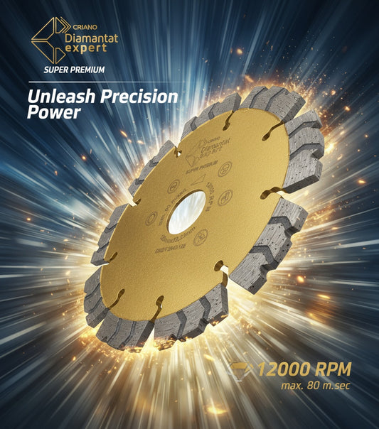 Disc DiamantatExpert pt. Beton armat extrem de dur & piatra - SHARK 125x22.2 (mm) Super Premium - DXDY.2040.125