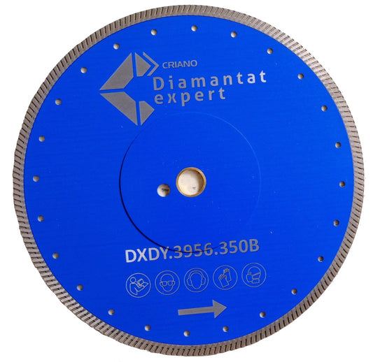 Disc DiamantatExpert pt. Gresie ft. dura portelanata, Granit - Turbo 350x30mm (cu inel reductor de 25,4mm) Premium - DXDY.3956.350