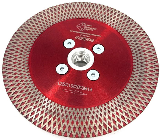 Disc DiamantatExpert pt. taiere si slefuire - Gresie si Placi dure 125x1.8 (mm) xM14, Premium - DXDY.CNG-PP.125.M14