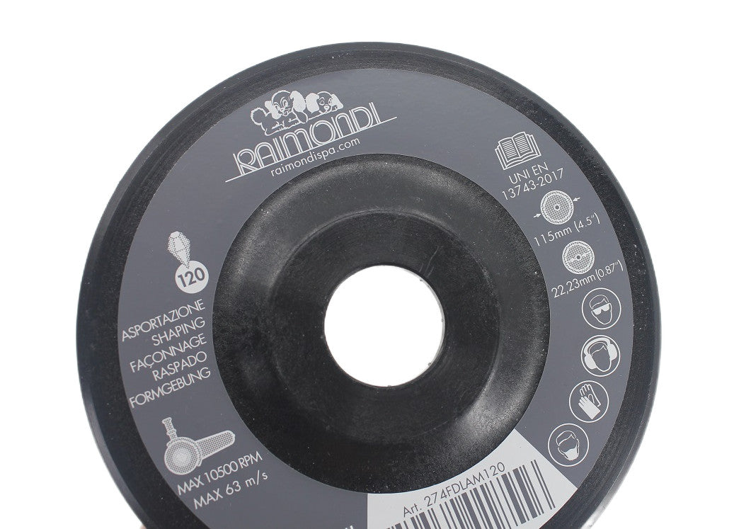 Disc lamelar diamantat pt. slefuit placi, gran. 120, Ø115mm - Raimondi-274FDLAM120