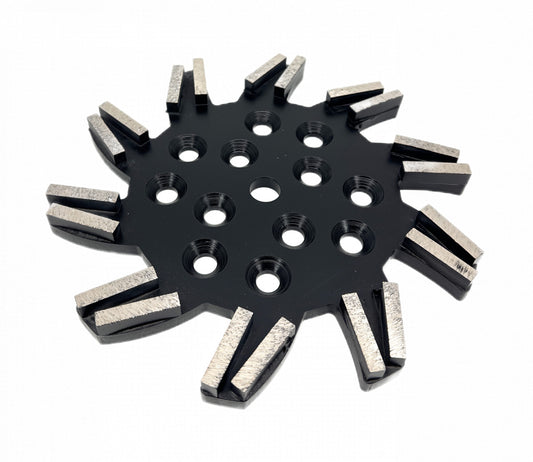 Disc stea cu segmenti diamantati pt. slefuire pardoseli - segment foarte fin - Negru - 250 mm - prindere 19mm - DXDY.8501.250.11.73