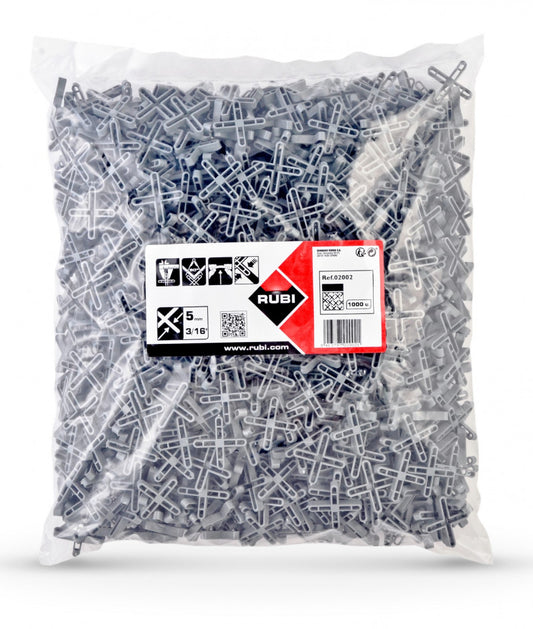 Distantiere ( Cruciulite ) pt. placi - gresie si faianta - Rost 5 mm - 1000 buc - RUBI-2002