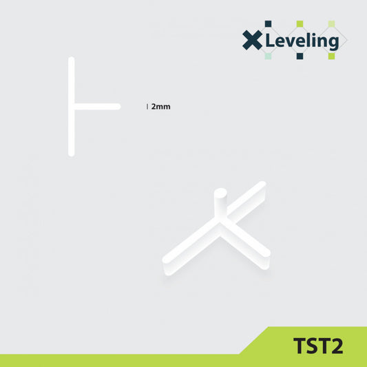 Distantiere tip T ( Teuri ) pt. placi - gresie si faianta - Rost 2 mm - 500 buc - XLEV-TST2-500