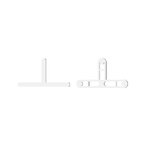 Distantieri T pentru placi de gresie, faianta si placi, rost 2mm, 250buc - BIHUI-TST2250