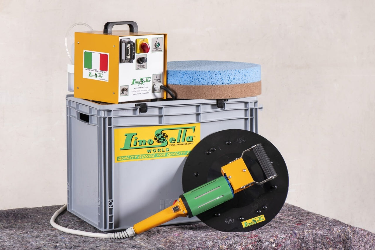 Drisca electrica - Finisare umeda tencuieli si gleturi mecanizate fara sistem de apa, cu cutie de accesorii - LS-SP11