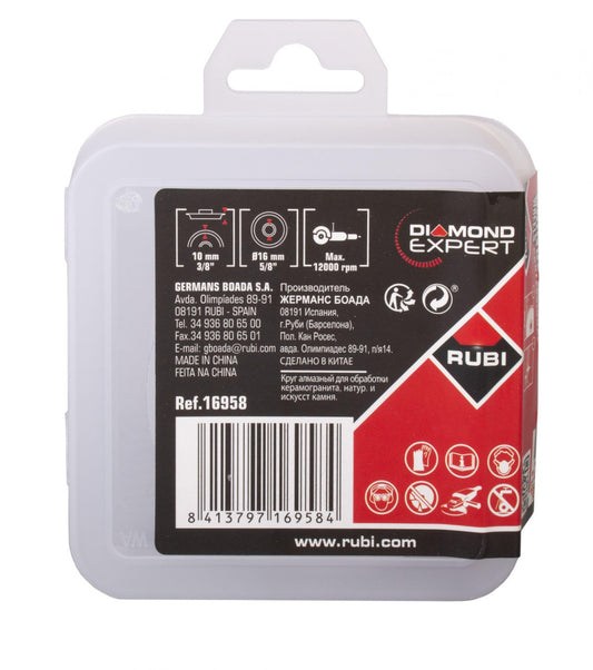 Freza diamantata fina R10, 76 mm x M16 pentru Pro-Edger - RUBI-16958