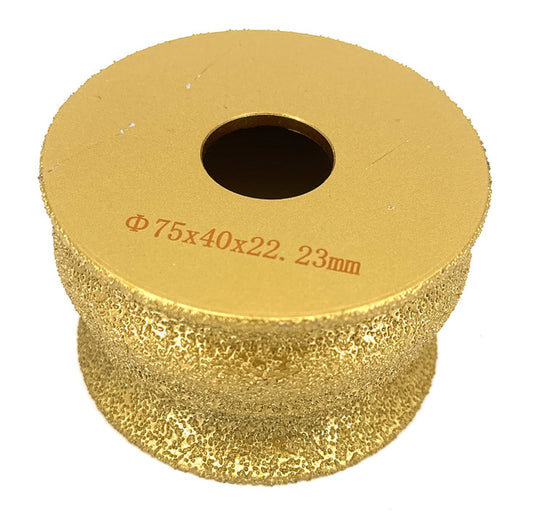 Freza diamantata pentru profilare granit, marmura, gresie, Profil "Continental", 75x22,23 #45- DXDY.FPP.FS1