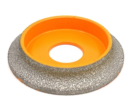 Freza diamantata pentru profilare granit, marmura, gresie Profil Semirotund Half Bullnose, R-10mm, ∅75x22,23mm - DXDY.FPP.HBN10