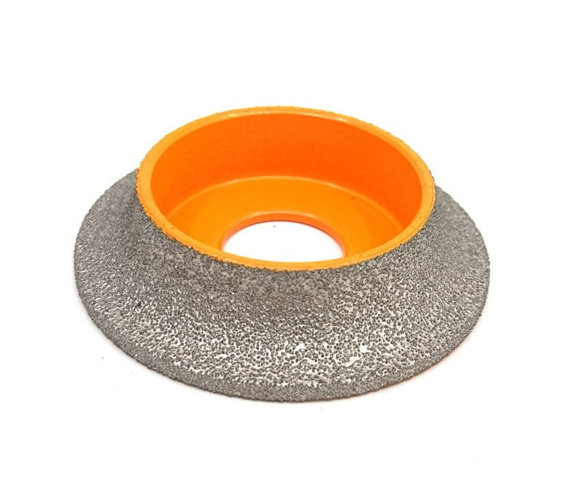 Freza diamantata pentru profilare granit, marmura, gresie Profil Semirotund Half Bullnose, R-15mm, ∅75x22,23mm - DXDY.FPP.HBN15