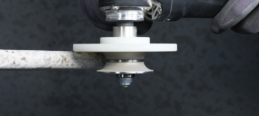 Freza diamantata pentru profilare Profil Bizot 45°, R-10mm, ∅115xM14 - BIHUI-DCPE45