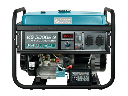 Generator de curent 4.5 kW HIBRID (GPL + Benzina) - Konner & Sohnen - KS-5000E-G