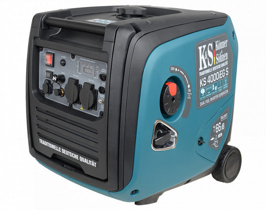 Generator de curent 4 kW inverter - HIBRID (GPL + benzina) - insonorizat - Konner & Sohnen - KS-4000iEG-S