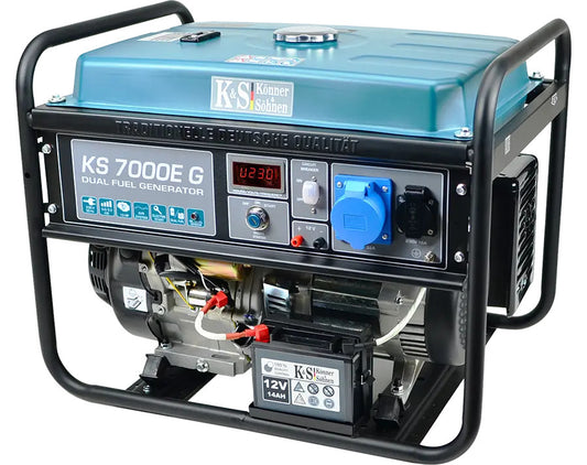 Generator de curent 5.5 kW HIBRID (GPL + Benzina) - Konner & Sohnen - KS-7000E-G