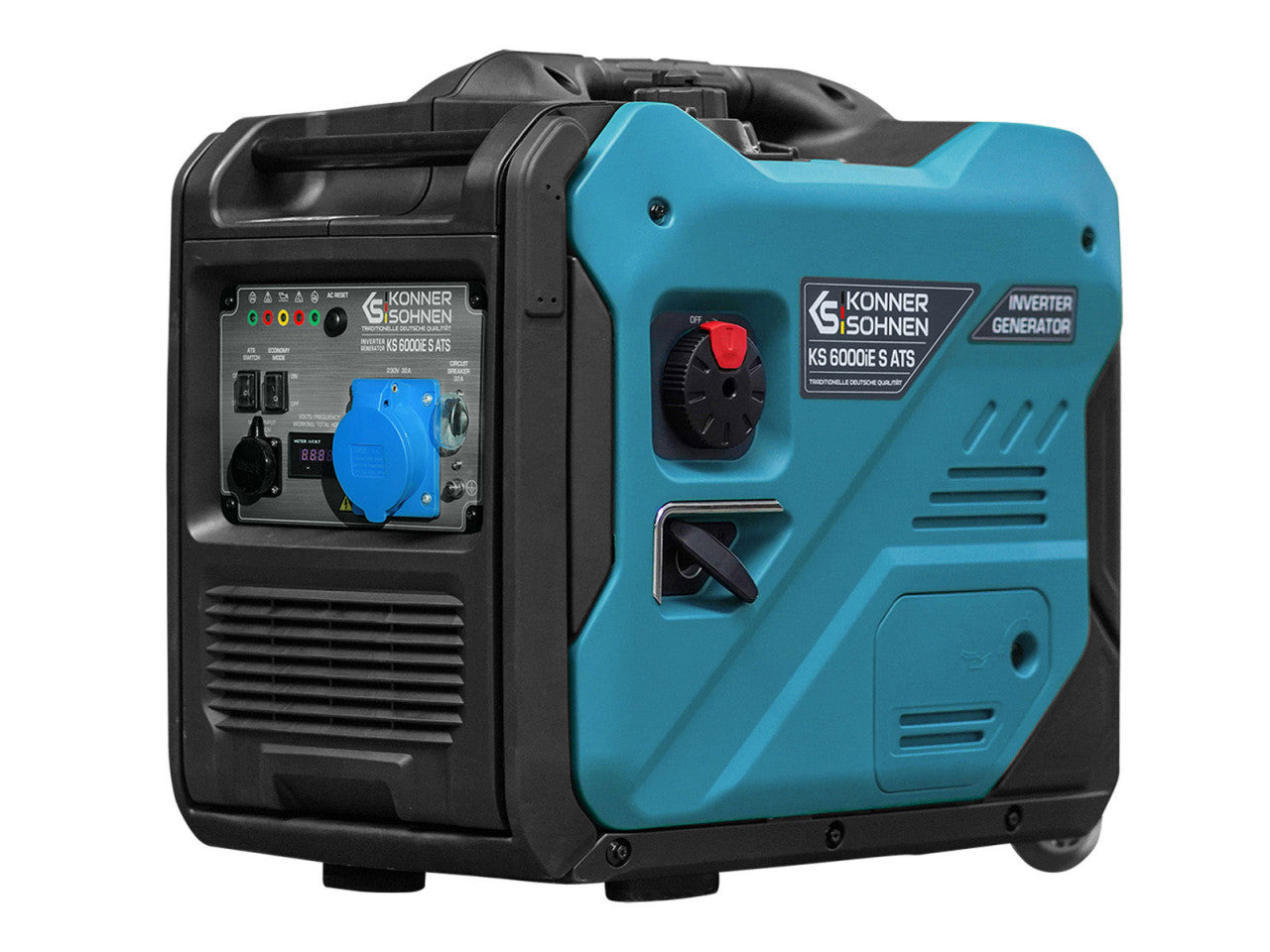Generator de curent 5.5 kW inverter - benzina - insonorizat - Konner & Sohnen - KS-6000iE-S-ATS