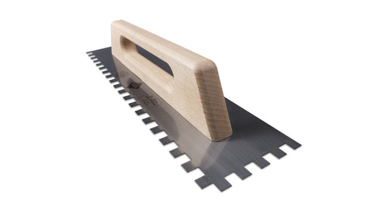 Gletiera dintata cu maner din lemn 48cm, 12mm - RUBI-73973