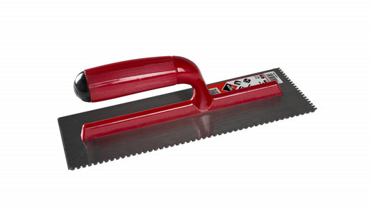 Gletiera dintata cu maner plastic 28cm, 3mm - RUBI-25901