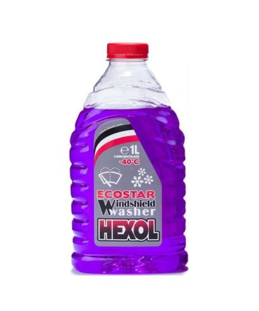 Lichid concentrat de spalat parbrizul IARNA -40 grade Celsius HEXOL ECOSTAR flacon 1 Litru - HEXOL-100415-m1