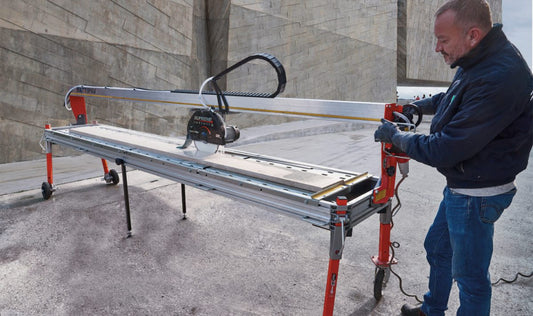 Masina de taiat placi de marmura mari 320cm, 3.4kW, SUPREME 320S cu laser si roti - Battipav-83201/T380S1