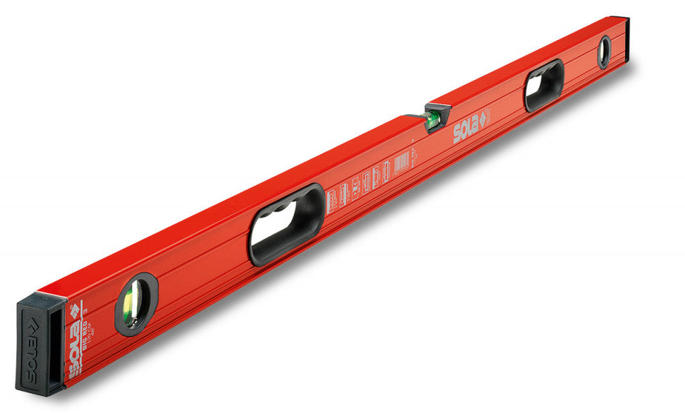 Nivelă cu bula ( Boloboc ) cu profil tubular, 150cm Big RED 3 150 - Sola-01219501