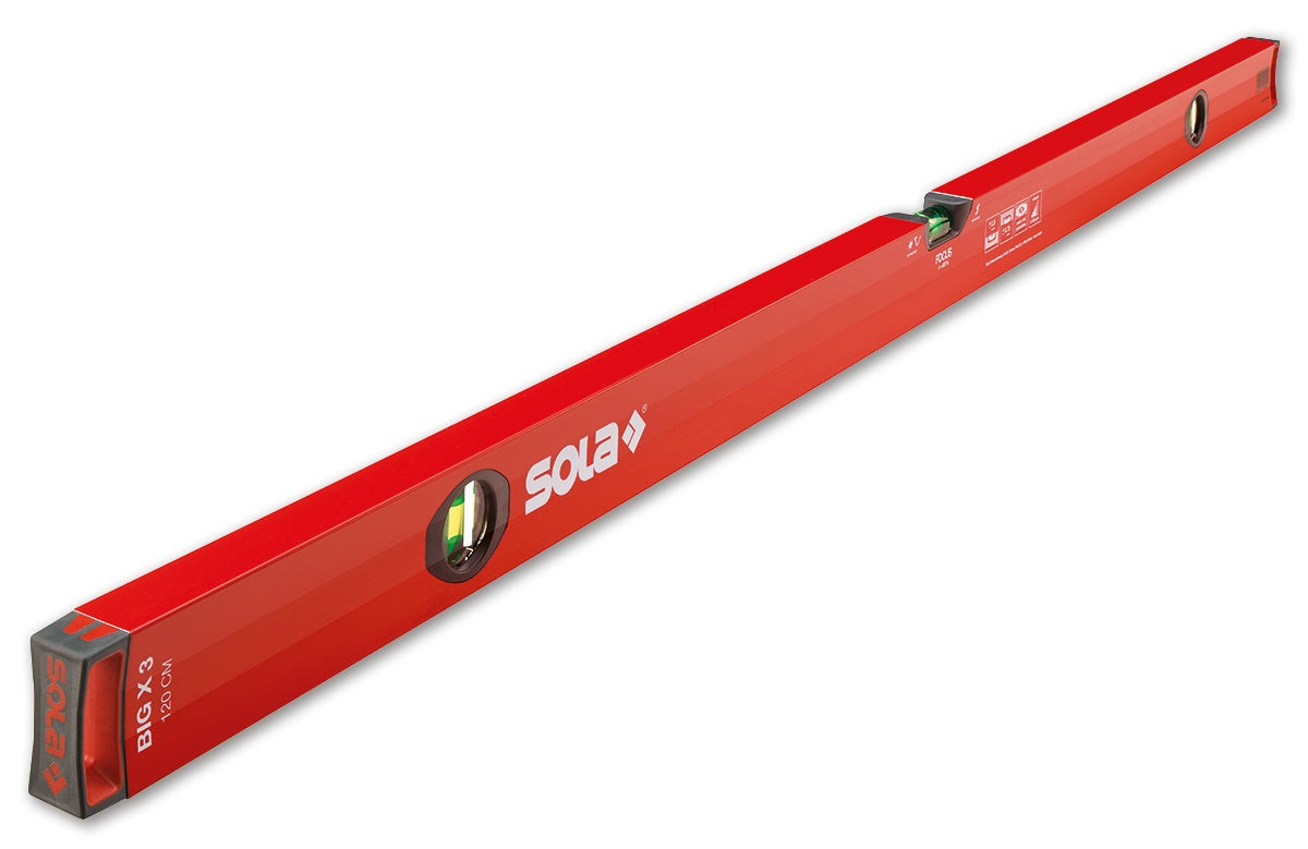 Nivelă cu bula ( Boloboc ) cu profil tubular BIG X 3, 100cm - Sola-01373301