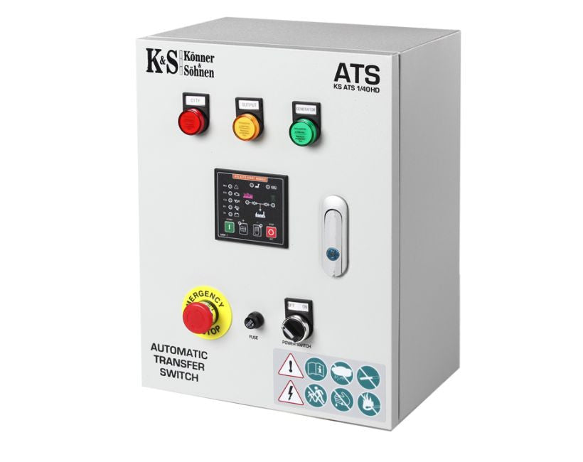 Panou de automatizare pt. Generatoarele Konner & Sohnen seria Heavy Duty 230V (conector 6 pini) - KS-ATS-1/40HD