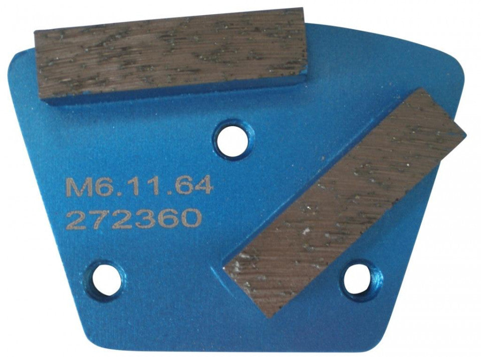 Placa cu segmenti diamantati pt. slefuire pardoseli - segment fin (albastru) # 20 - prindere M6 - DXDH.8506.11.62