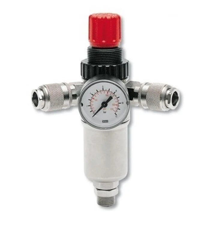 Regulator de presiune 3/8" cu 2 iesiri rapide, filtru si manometru - ABAC-8973005916