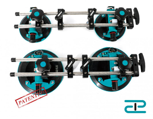 Sistem de fixare si ajustare cu 2 ventuze cu vaccum, Ø200mm (detasabile) pt. placi ceramice - BIHUI-LFTSA8