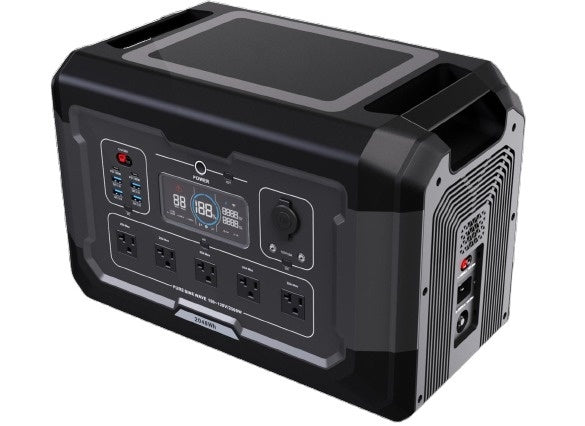 Statie acumulator portabil cu incarcare rapida - FastCharge, LiFePO4 - Generator Solar Power Station - 2500W, 2048Wh - CNO-PS2