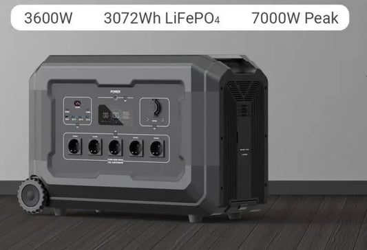 Statie acumulator portabil pentru incarcare rapida FastCharge, LiFePO4, Generator Solar Power Station - 3600W, 3072Wh - CNO-PS3