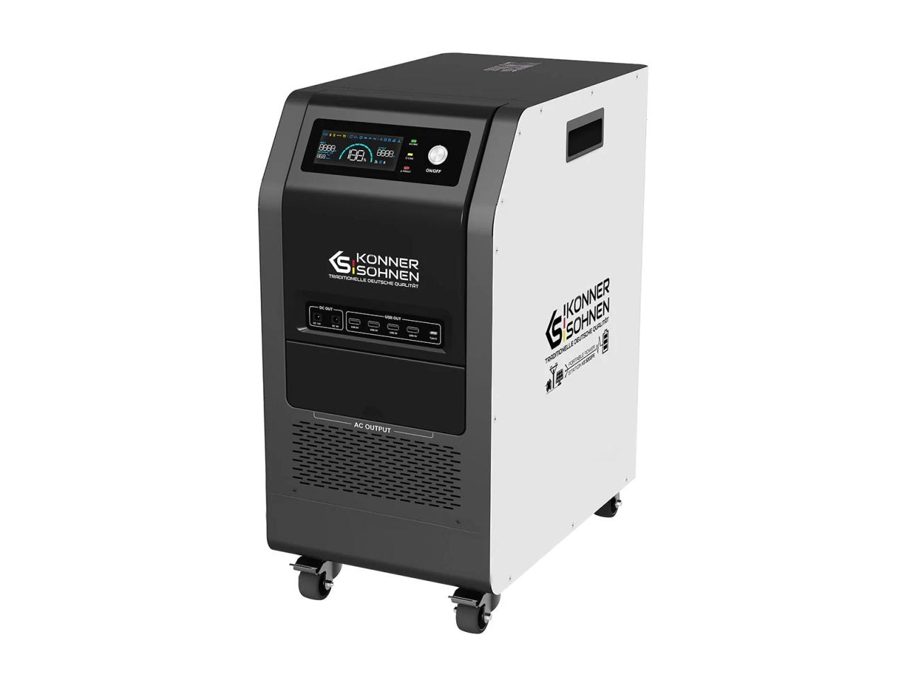 Statie de incarcare portabila de energie solara, UPS, PowerBank - 5120Wh, 5200W - KS-5200PS