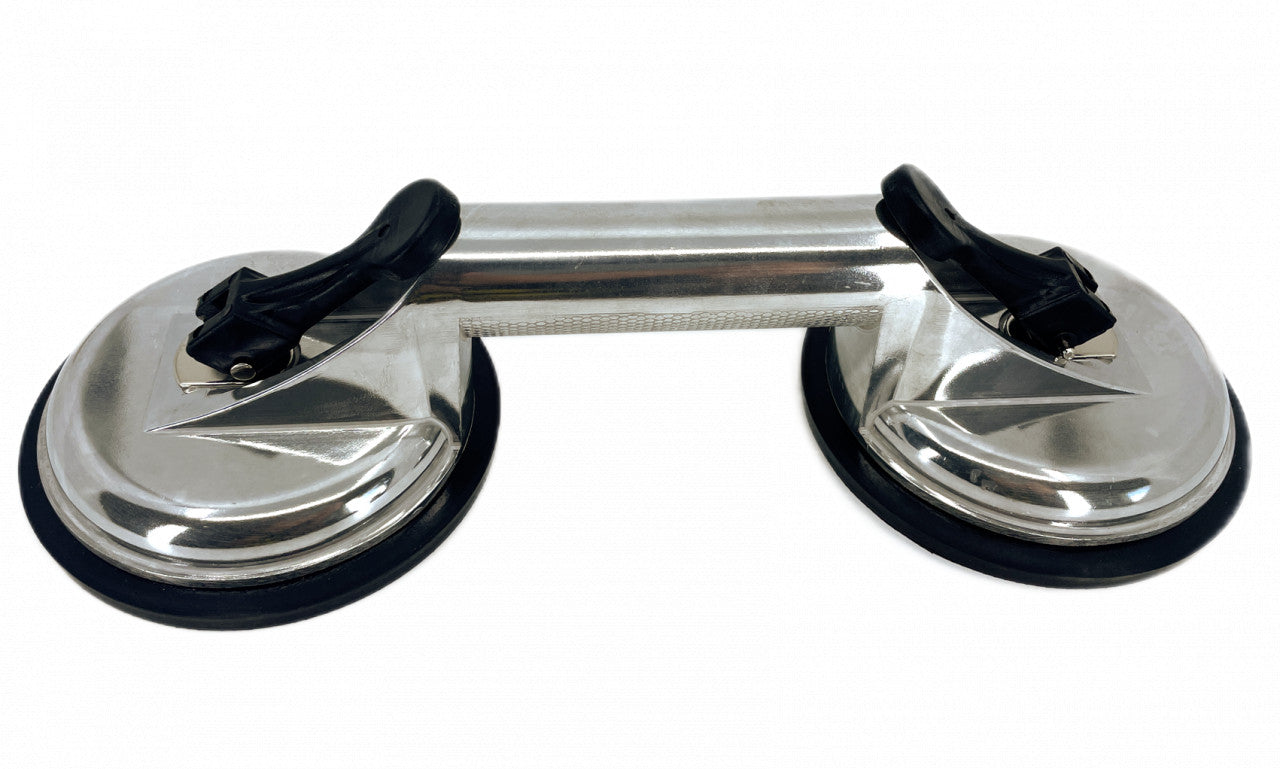 Ventuza dubla pt. gresie, sticla, faianta profesionala cu corp din Aluminiu - Ø125mm, 90kg - CNO-ALUV2