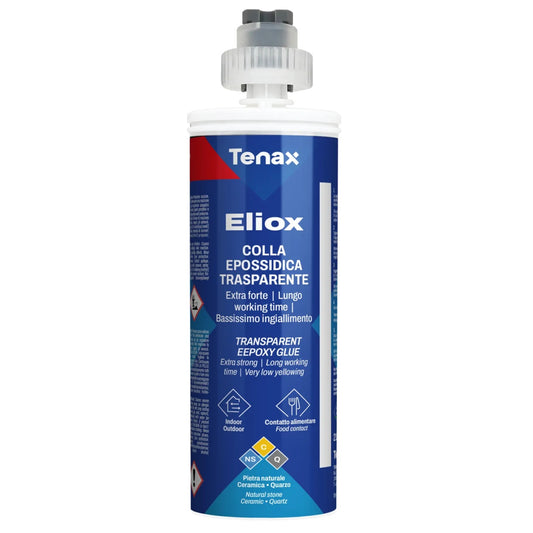 Adeziv Epoxidic Velvet, extra-puternic, pentru lipiri expuse, sigur pt. alimente - Tenax ELIOX Cartus 215ml