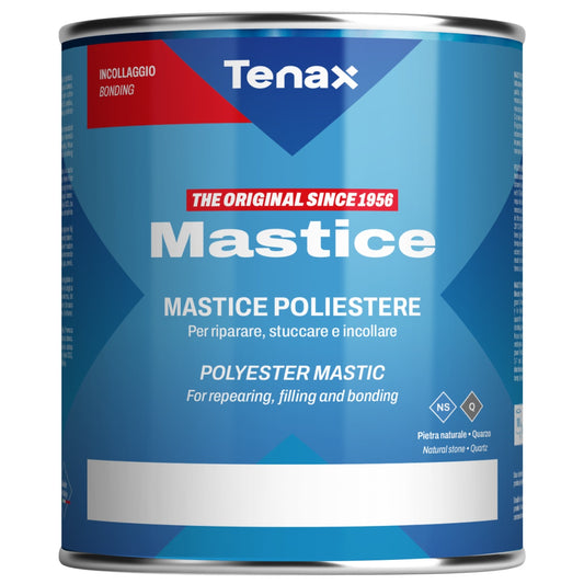 Adeziv / mastic solid transparent, pt. piatra naturala si quartz - Tenax Solido 1lt + catalizator tub 45ml