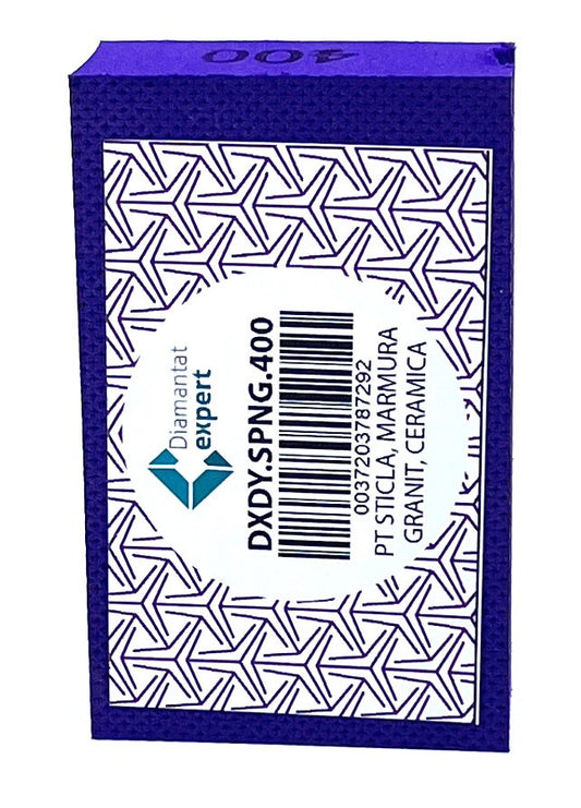 Burete diamantat pt. polish - # 400 - granit, piatra, portelan, sticla 90x55mm Super Premium - DXDY.SPNG.400