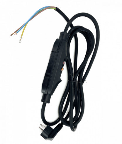 Cablu de alimentare 230V 16A IP66 cu stecher si siguranta PRCD, intrerupator de protectie personala pentru scule KEDU PD22A - CNO-CK-PRCD-cablu