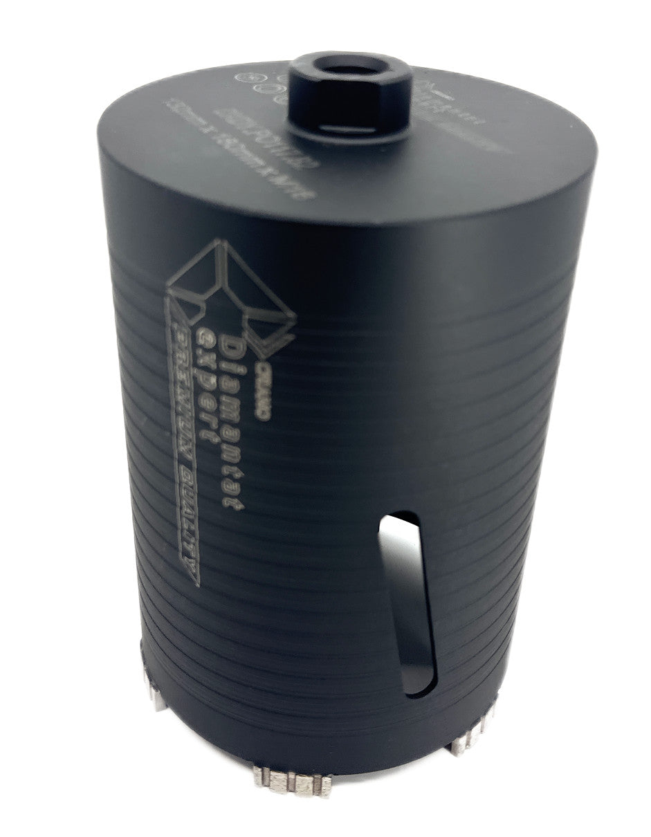 Carota diamantata PREMIUM ø132mm x 180mm x M16 pentru gaurire Beton armat, Zidarie, Granit - DXDY.P0117.132